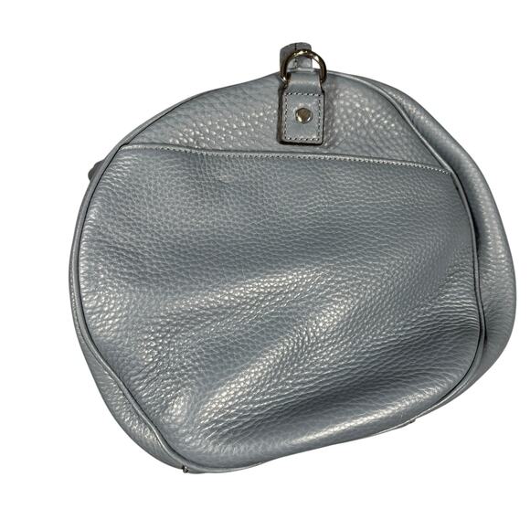 NEW WITH TAGS URI MINKOFF BLUE LEATHER DUFFEL BAG - Picture 5 of 11